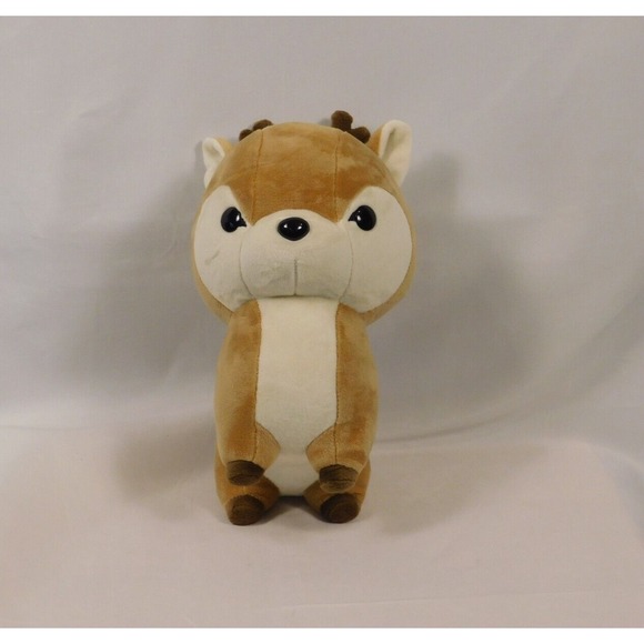 Bellzi Deer Fawn Plush Deer 12" Stuffed Animal Soft‎ Toy Brown Discovery Hut - Picture 1 of 5